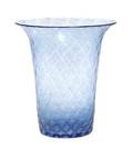 A Steuben Blue Silverina Glass Vase