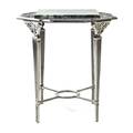 An Art Deco Polished Iron Occasional Table