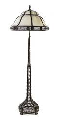 An Art Deco Wrought Iron Floor Lamp