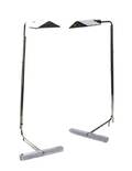 A Pair of Cedric Hartman Chromed Floor Lamps American b 1929