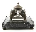 An Empire Style Bronze and Marble Inkstand