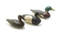 Three American Carved Wood and Polychrome Decorated Duck Decoys