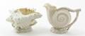A Belleek Creamer and Sugar Set