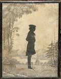 An American Silhouette on Paper attributed to William Henry Brown American 18081882