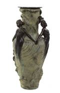 An Art Noveau Cast Metal Vase