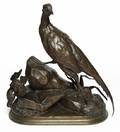 A French Bronze Ornithological Figure after Jules Moigniez 18351894