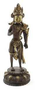 A Bronze Figure of a Buddhist Deity