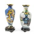 Two Chinese Cloisonne Vases