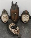 Four African Carved Masks