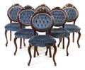 An Assembled Set of Six Victorian and Victorian Style Side Chairs
