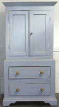 A Provincial Pine Painted Cupboard