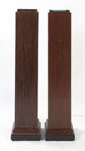 A Pair of Faux Wood Pedestals