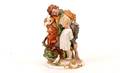 491 Capodimonte Figural Group Boy Showing Child White