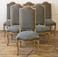 A Set of Eight Louis XV Style Painted Side Chairs