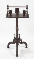A Victorian Walnut Smoking Stand