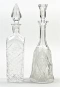 Two Cut Glass Decanters
