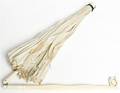 A Collapsible Silk and Ivory Parasol