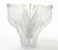 A Czech Cut and Frosted Glass Vase
