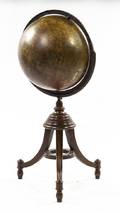 A Mahogany Floor Globe