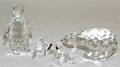 Four Swarovski Cut Glass Articles