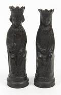 A Pair of Wedgwood Basalt Figures