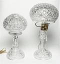 Two Cut Glass Table Lamps