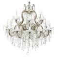 A Venetian Cased Glass EighteenLight Chandelier