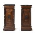 A Pair of Neoclassical Painted Cabinets