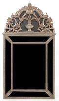 A Neoclassical Silvered Pier Mirror