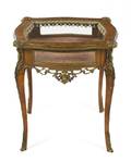 A Louis XV Style Gilt Metal Mounted Kingwood Vitrine Table