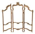 A Louis XV Style Giltwood ThreePanel Floor Screen