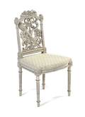 A Louis XVI Style Painted Side Chair