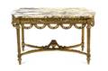 A Louis XVI Style Giltwood Center Table
