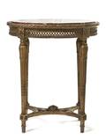 A Louis XVI Style Giltwood Occasional Table