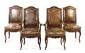 A Set of Twelve French Provincial Style Walnut Chairs