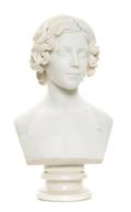 An English Carved Marble Bust Lawrence MacDonald 17991878
