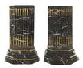 A Pair of Louis XVI Style Gilt Bronze and Marble Pedestals