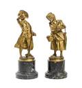 A Pair of Continental Gilt Bronze Figures