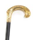An American Chased Gold Handled Cane Redlich  Co