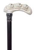 An American Ivory Handled Cane