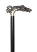 An American Sterling Silver Handled Cane