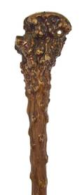 A Carved Wood Walking Stick