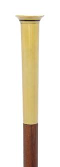 A French Art Deco Ivory Handled Walking Stick