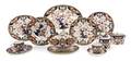 An Assembled Crown Derby Porcelain Dinner Service