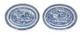 A Pair of Nanking Porcelain Platters