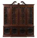 A Georgian Style Mahogany Breakfront Display Cabinet