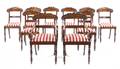A Set of Ten Regency Style Mahogany Chairs