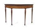 A Hepplewhite Sycamore Marquetry Console Table