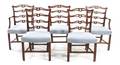 A Set of Eight Chippendale Style Mahogany Dining Chairs