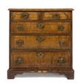 A George II Walnut Chest of Drawers